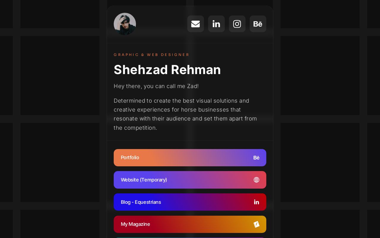 Carrd profile picture for @shehzad
